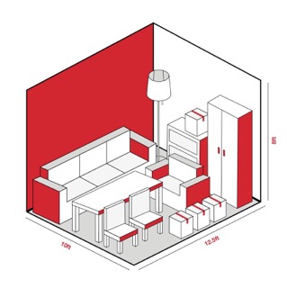 125 sq ft Storage storage unit