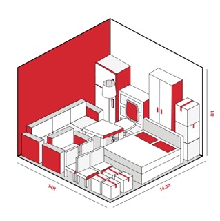 200 sq ft Storage storage unit