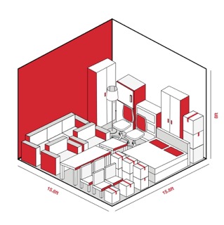 250 sq ft Storage storage unit