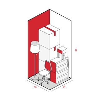 25 sq ft Storage storage unit