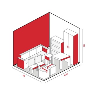 70sqft Drive Up Unit storage unit